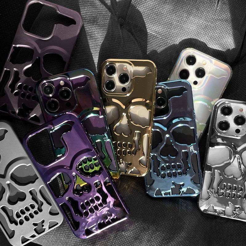 "Dark Punk" Skull Colorful Heat Dissipation iPhone Case