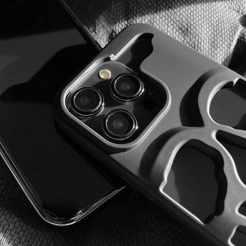 "Dark Punk" Skull Colorful Heat Dissipation iPhone Case