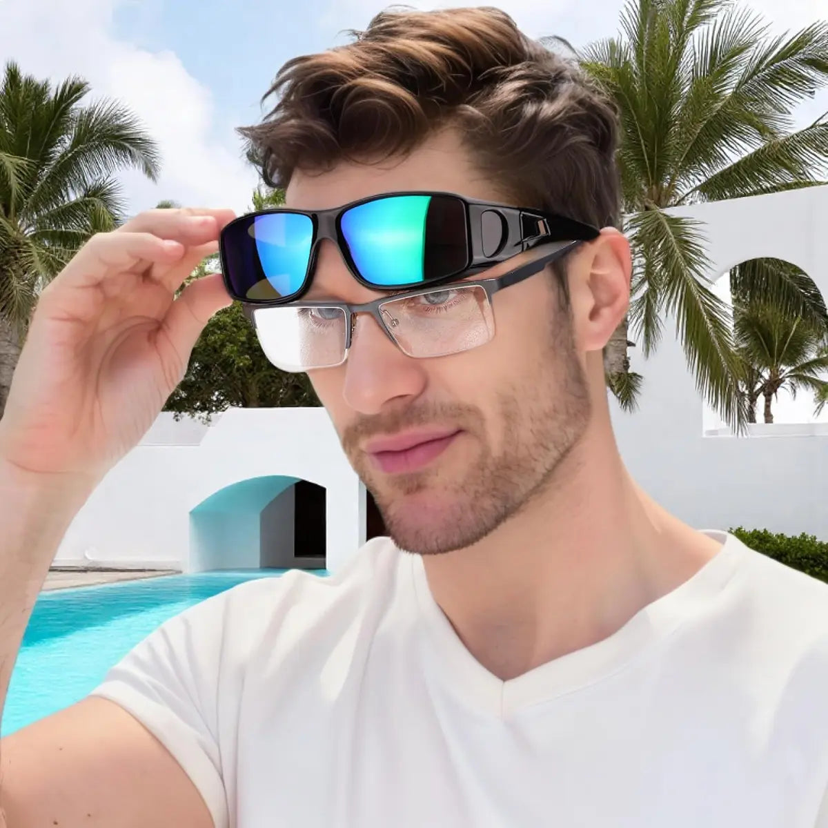 Wrap Around Polarized Sunglasses