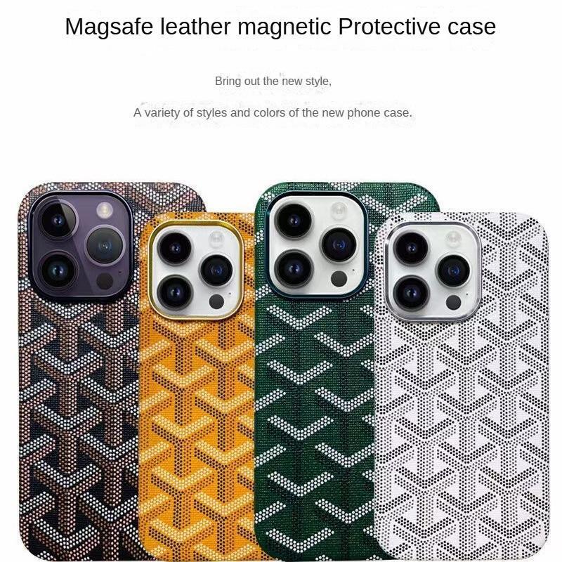 Magsafe Leather Magnetic Protective iPhone Case