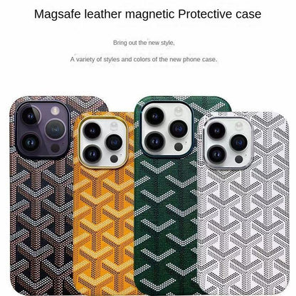 Magsafe Leather Magnetic Protective iPhone Case
