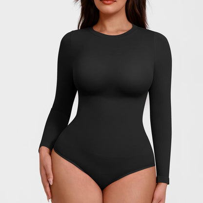 Seamless long-sleeve bodysuit