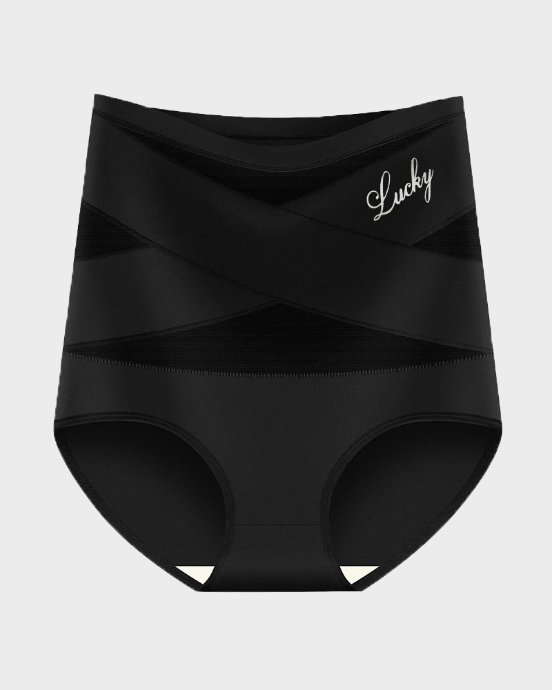 High Waisted Tummy Crossover Seamless Shapewear Pants
