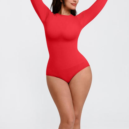 Seamless long-sleeve bodysuit
