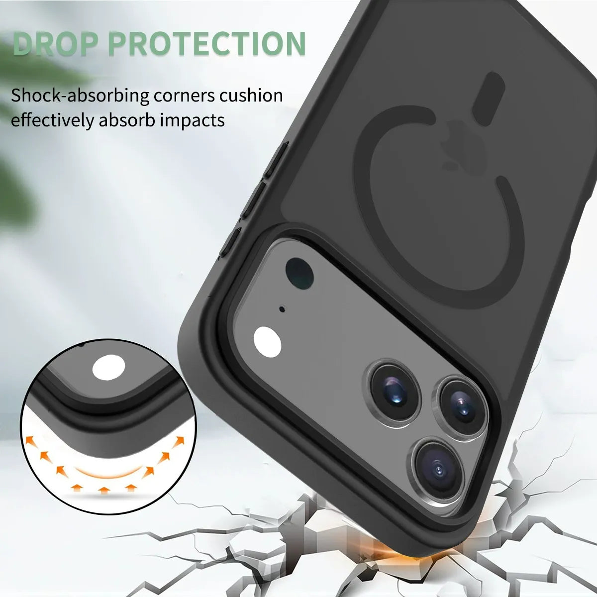 MagSafe Matte Shockproof iPhone Case